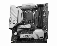 Tarjeta Madre Msi B760m Project Zero, Socket Lga 1700, 4xddr5 7800 Mhz, 192gb, Micro Atx, Se Requiere Gabinete Especial, Btf